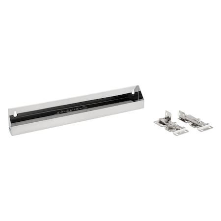 Rev-A-Shelf Stainless Steel, Silver, 19 in W, 3 in H, 1.69 in D, 1.69 in L, Silver 6541-19-52